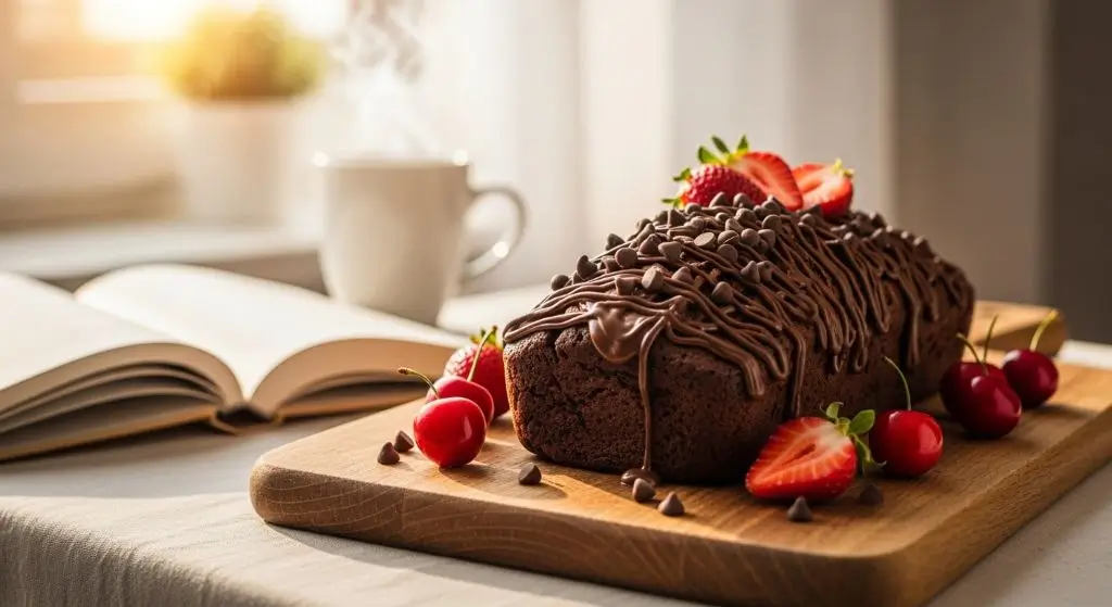 Homemade chocolate cake recipe with rich chocolate frosting and soft texture.