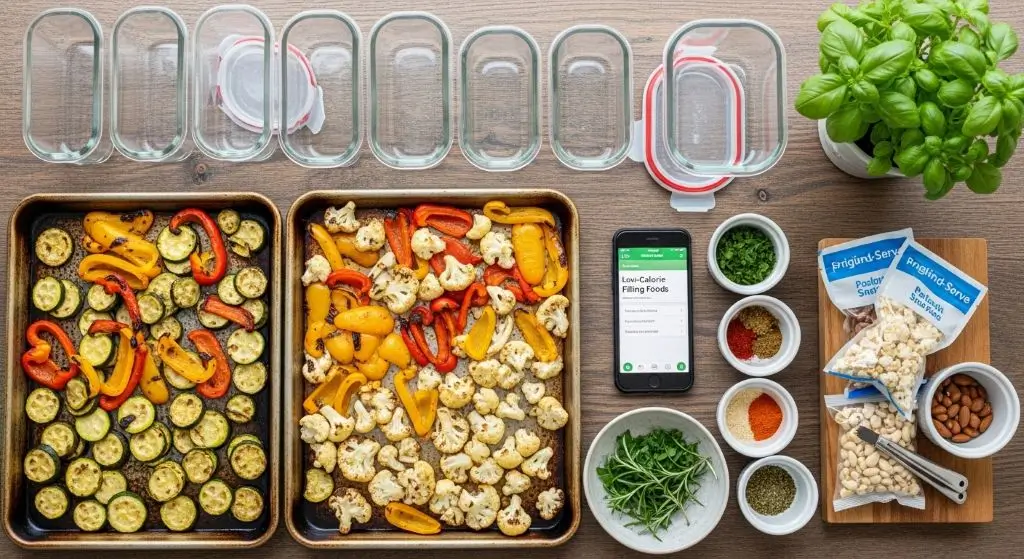 Meal-prep and portion tricks make low-calorie eating easier while keeping Low-Calorie Filling Foods ready to grab.