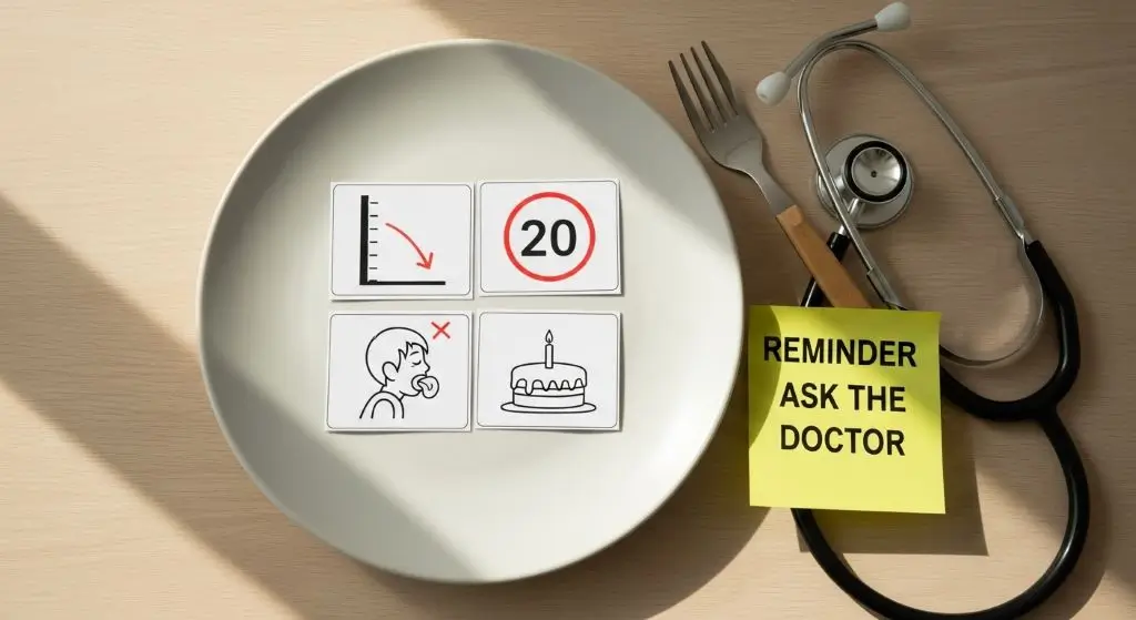 Healthy foods for picky eaters: know red flags like weight loss, gagging, or tiny food list that signal it is time to call the doctor.