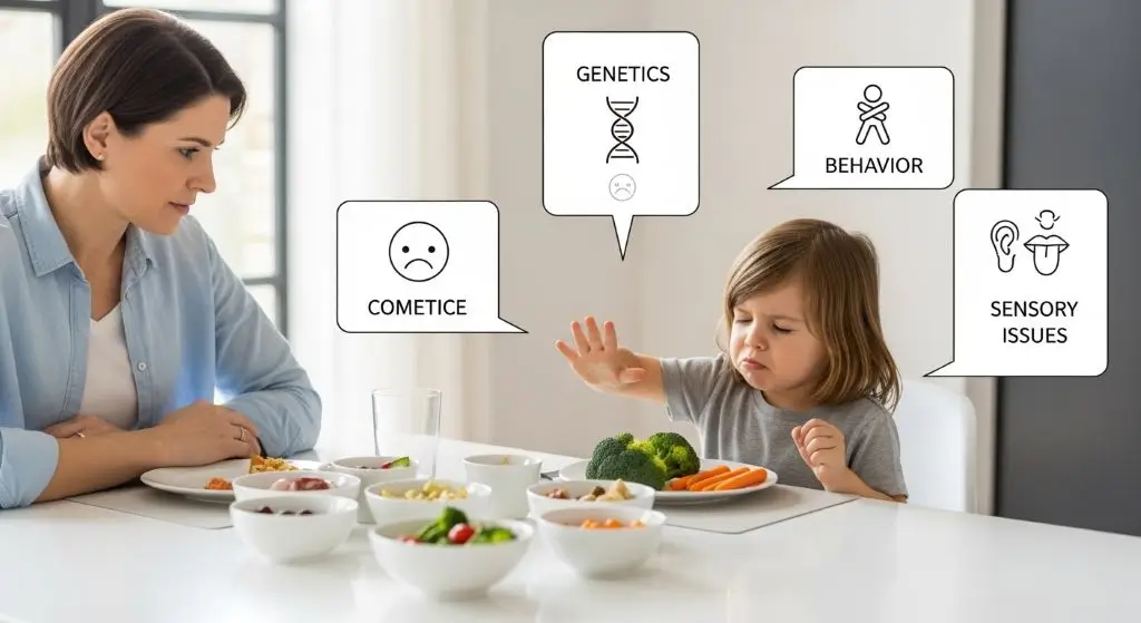 why people become picky eaters – developmental, genetic, and behavioral causes explained