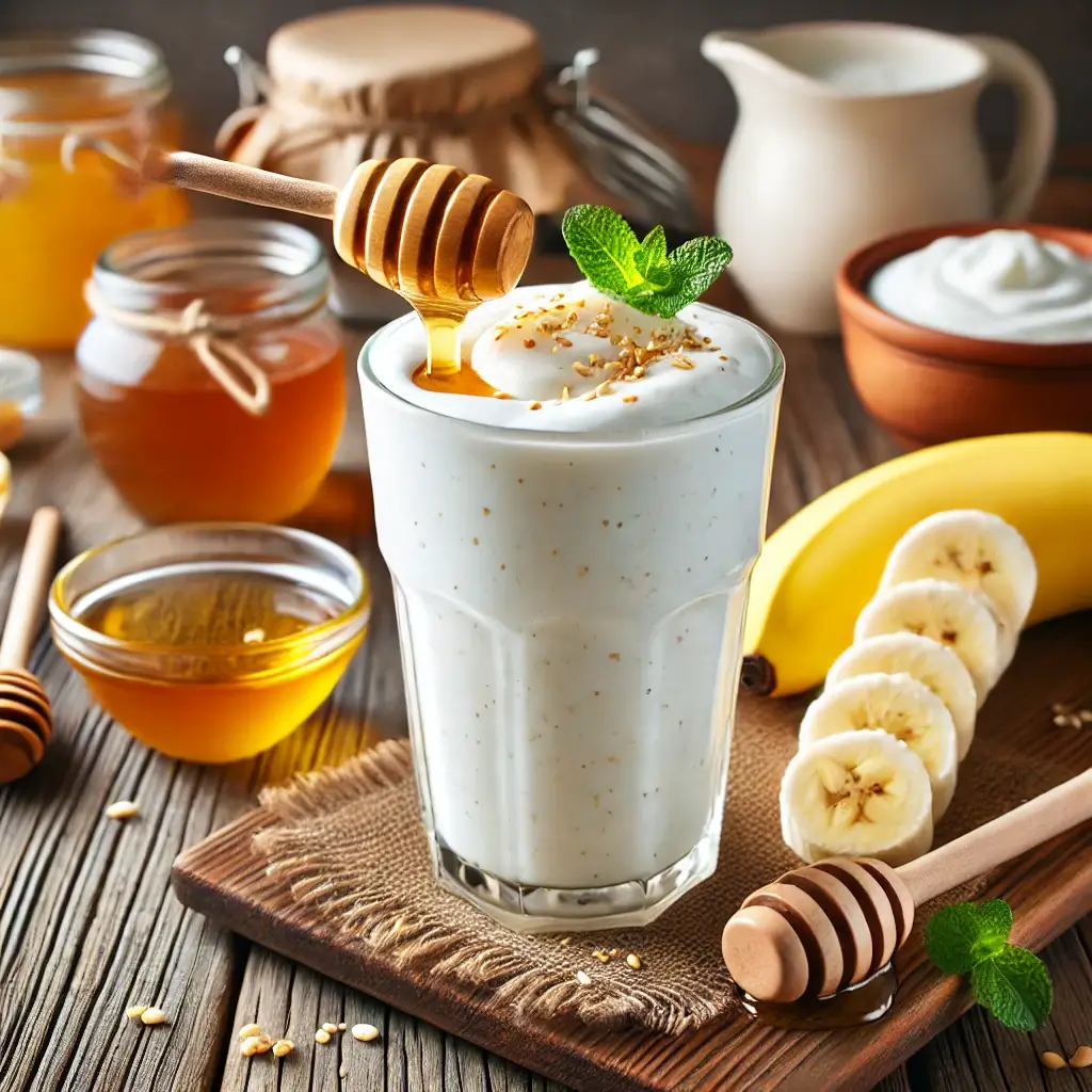 Greek yogurt with honey