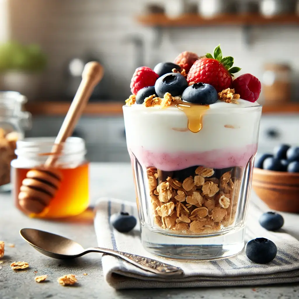 Greek yogurt with honey