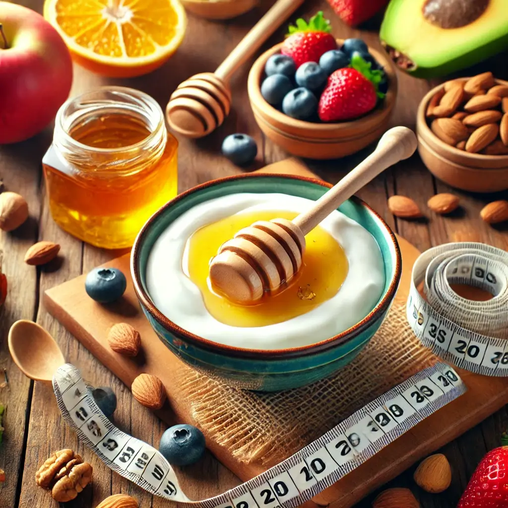 Greek yogurt with honey