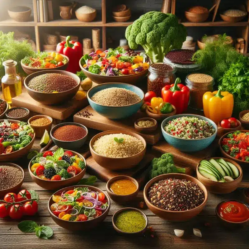 Quinoa supporting heart, gut, liver, kidney, and skin health along with weight management and balanced energy.