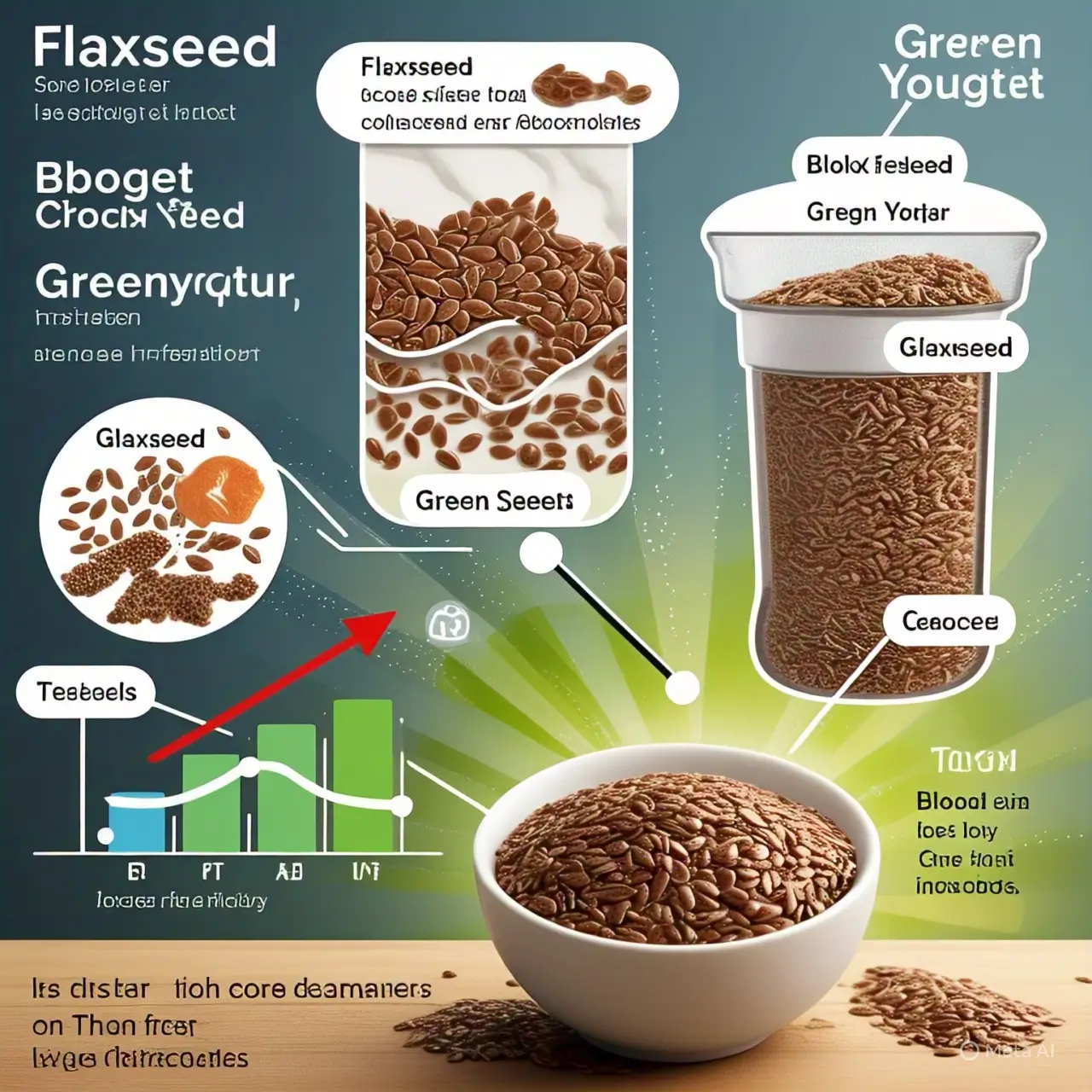 Greek yogurt and flaxseed pair benefits