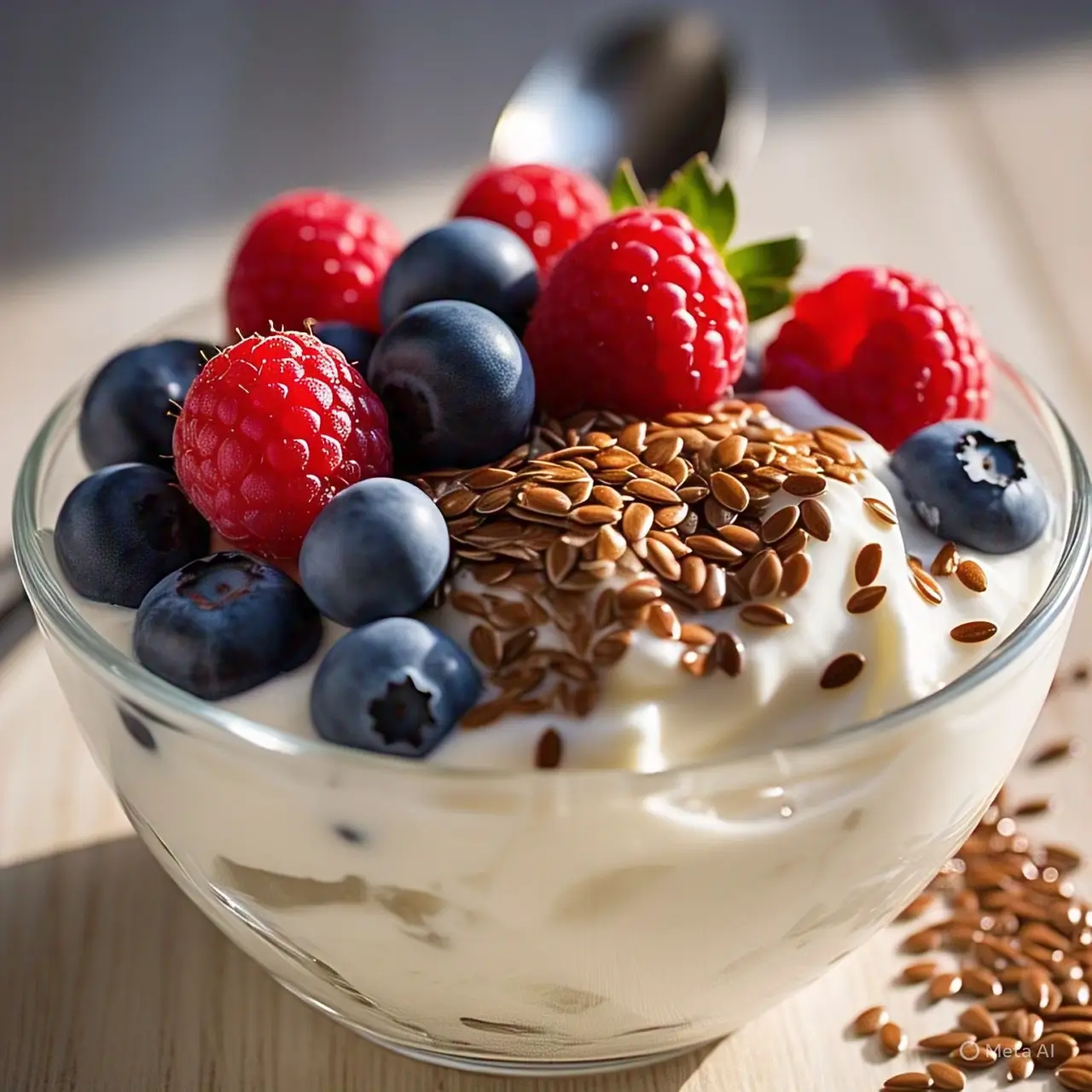 flaxseed and Greek yogurt pair benefits