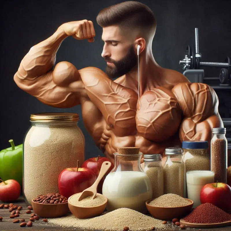 Quinoa protein and minerals supporting muscle growth, repair, and faster recovery after workouts.