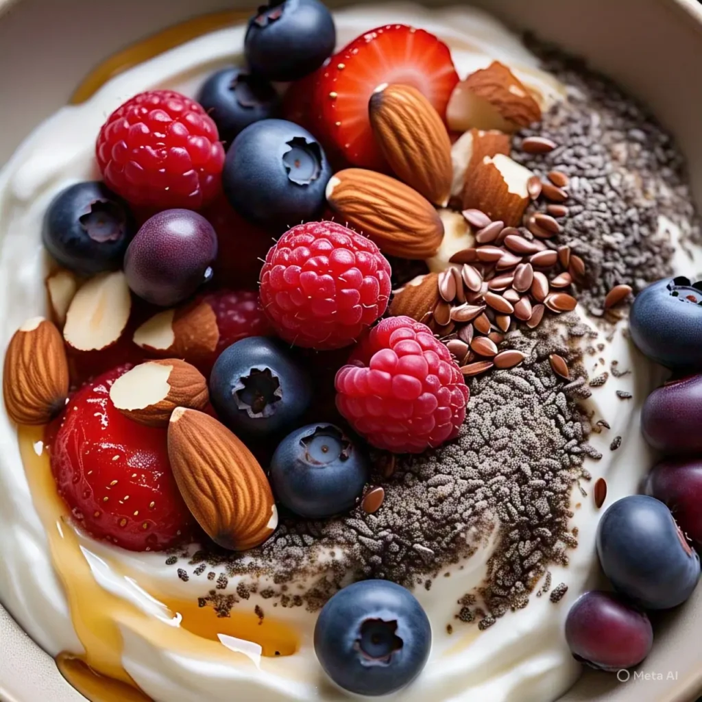 Greek yogurt and flaxseed pair benefits