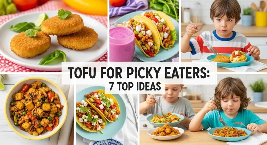 Healthy and tasty tofu for picky eaters, including nuggets, tacos, smoothies, and stir-fries