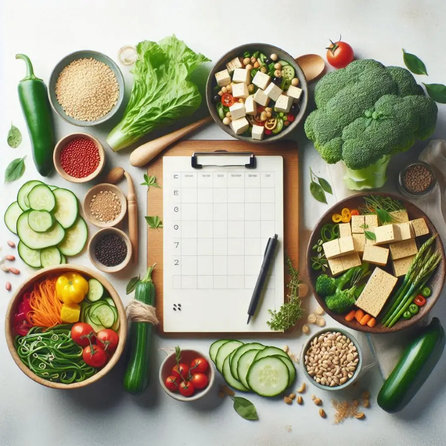 Weekly meal prep ideas with tofu stir-fry, nuggets, and tacos, simple meal planning with tofu for picky eaters.