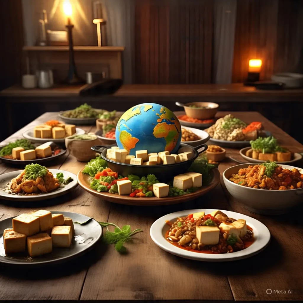 Tofu in global cuisine