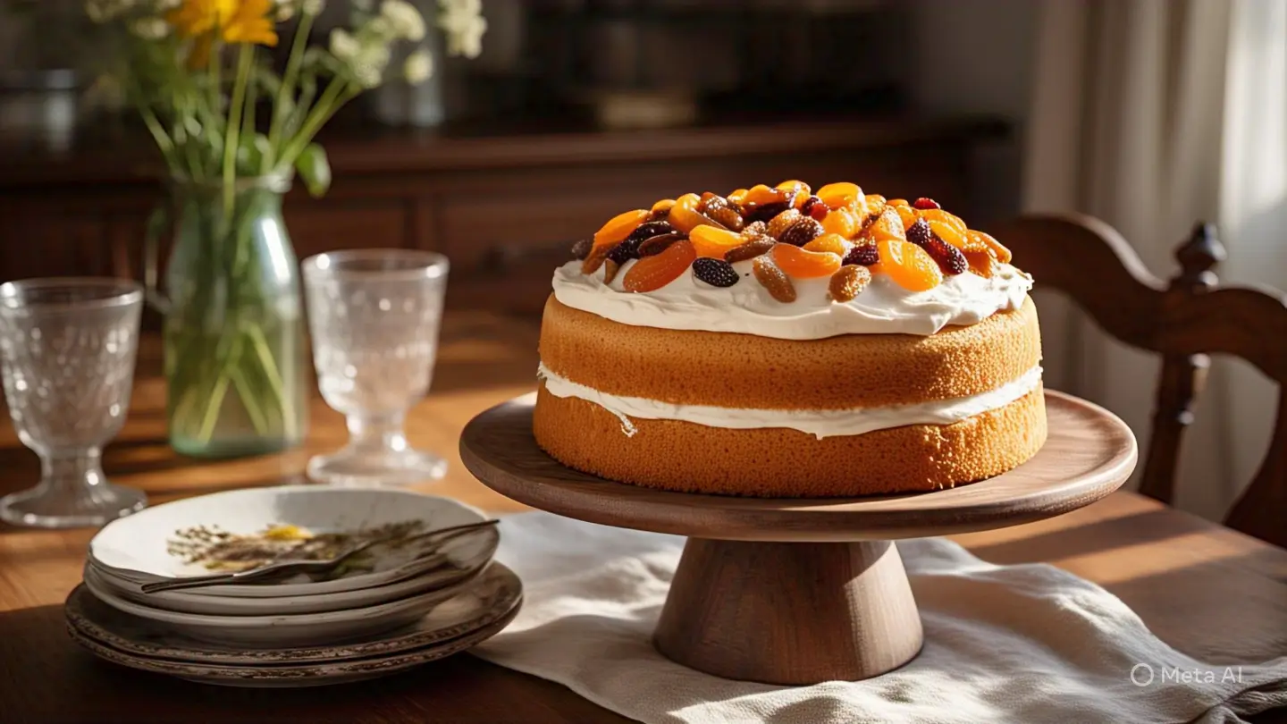 healthier cassata cake with ricotta