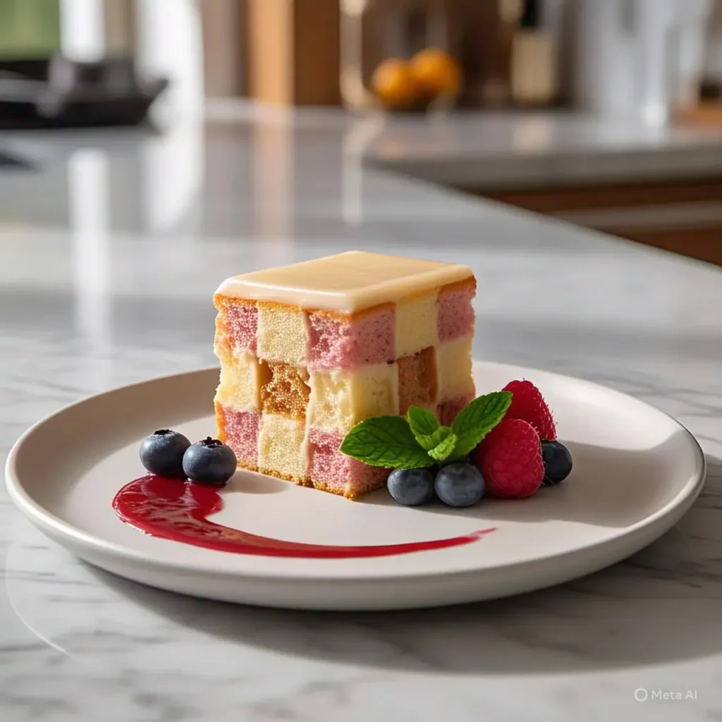 traditional battenberg cake