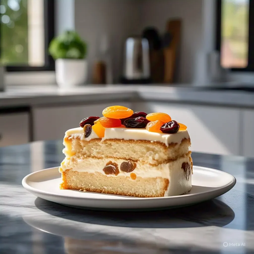 healthier cassata cake with ricotta