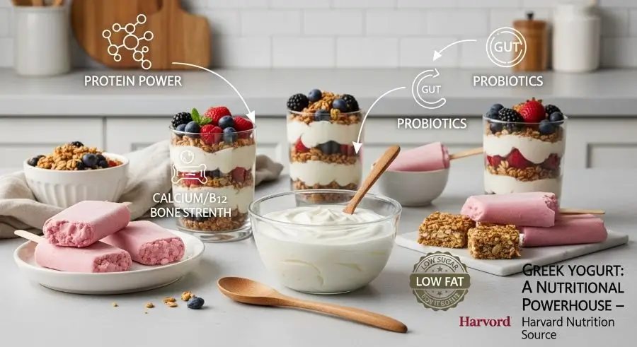 healthy Greek yogurt desserts