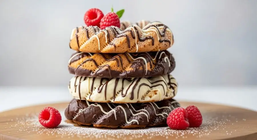 Traditional Kransekake cake