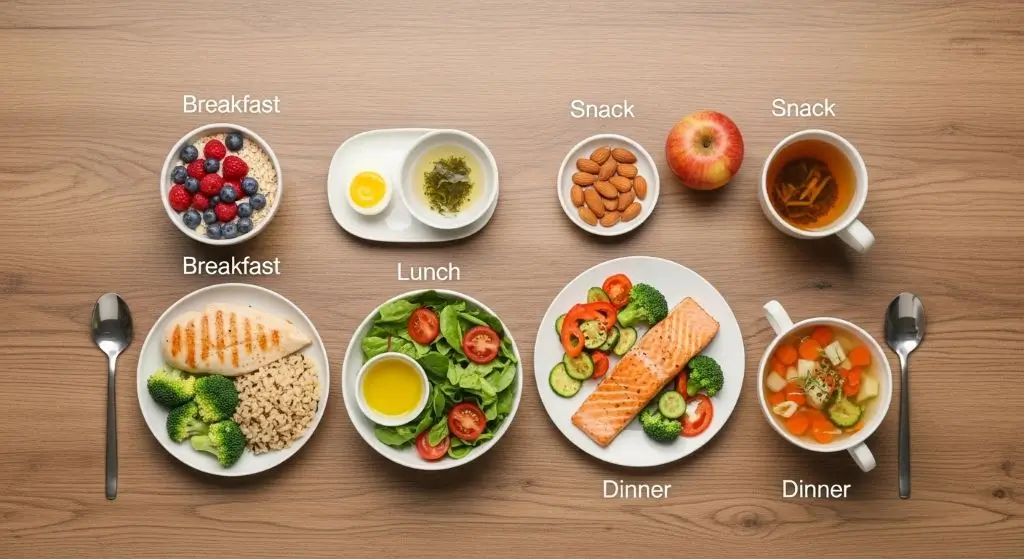 Simple meal plan to lose weight featuring easy and nutritious everyday meals